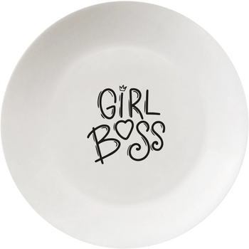 Тарелка обеденная Kvarta Girl Boss 25 см в подарочной коробке (1246)