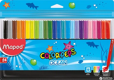 Фломастеры Maped Color Peps Ocean 24 цвета 24 шт (MP.845722)