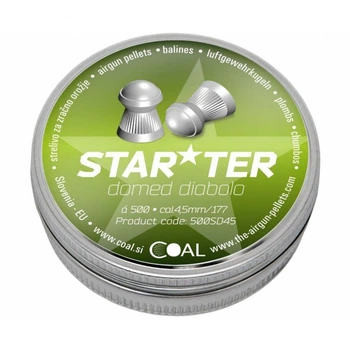 Пульки Coal Starter Domed 4,5 мм 500 шт/уп [114314]
