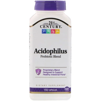 Смесь ацидофильных пробиотиков 21st Century Acidophilus Probiotic Blend, 150 капсул