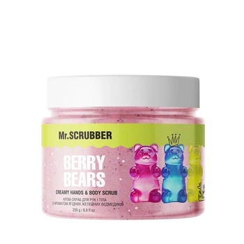 Крем-скраб для рук и тела Mr.SCRUBBER с ароматом ягодных желейных мишек Berry Bears 250г