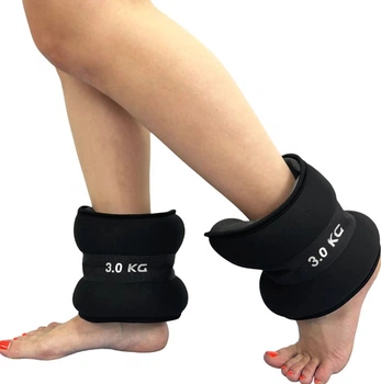 Утяжелители EasyFit 2 х 3 кг для ног и рук Черные (EF-1030-BK)