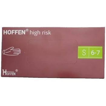 Рукавички латексні щільні High Risk (14.5 г) HOFFEN (Hoff Medical) (50 шт./уп.) р.S