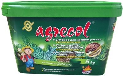 Удобрение Agrecol для хвойных от пожелтения хвои 5 кг (2018040438)