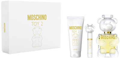 Zestaw damski Moschino Toy 2 Woda perfumowana 100 ml + Miniaturka Woda perfumowana 10 ml + Balsam do ciała 100 ml (8011003873722 / 8011003889419)