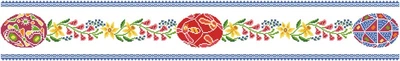 Схема для вишивки бісером і нитками Барвиста Вишиванка Великодня скатертина-доріжка 102х16 (ТР259аБ9916)