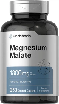 Добавка преміум-класу малат магнію Horbäach Magnesium Malate 1800mg 250 таблеток