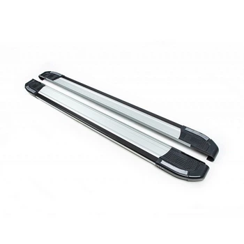 Боковые пороги Rainbow (2шт., алюминий) Erkul на PEUGEOT e-2008, brr399
