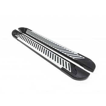 Боковые пороги Line (2шт., алюминий) Erkul на PEUGEOT e-2008, brr399