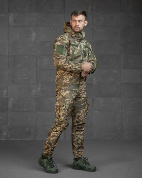 Тактичний костюм SoftShell на флісі S піксель (89884))