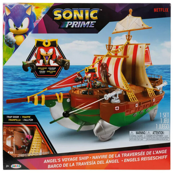 Zestaw z figurkami Jakks Pacific Sonic Prime Statek piracki (0192995419186)