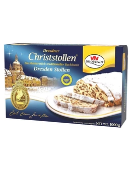 Штоллен Dr Quendt Dresdner Stollen Christstollen в подарунковій упаковці 1кг