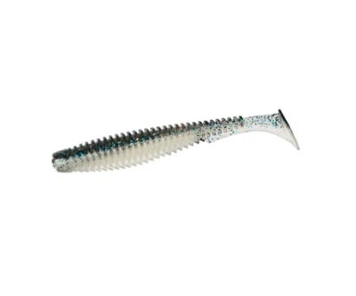 Силиконовая приманка Fishup U-Shad 4" (8pcs.), #201 - Bluegill/Pearl,10024140