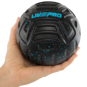 Мяч массажный для МФР 12 см LivePRO Target massage ball LP8508 черный