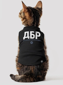 Майка для котов DubAnimals ДБР Черный XS (DBR-CS-B-XS)