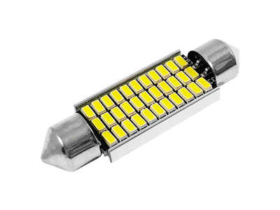 Світлодіодна автолампа C5W SV8.5 з обманкою 12В 41мм SMD4014-39led білий