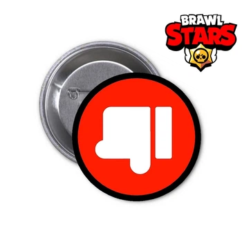 Значок Brawl Stars Бравл старс #44 Dislike Дислайк