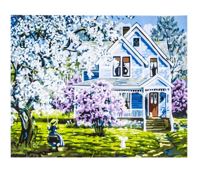 Картина по номерам Домик в Деревне, 40 х 50 см, краски, кисти. Multicolor (1282612125)