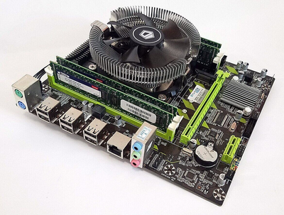 Комплект: Материнская плата Envinda X79G v1.51 NEW + Intel Xeon E5-2650 v2 (8 (16) ядер по 2.6 - 3.4 GHz) / 16 GB DDR3 / 512 GB SSD M.2 NVMe + Кулер ID-Cooling DK-01 NEW б/у