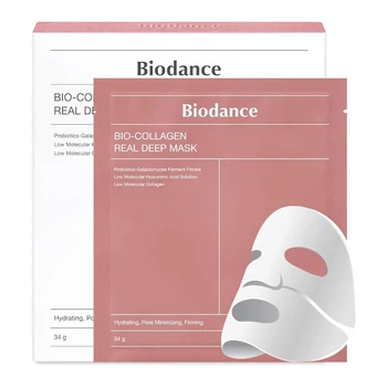 Ночная гидрогелевая маска с коллагеном для эластичности кожи Biodance Bio-Collagen Real Deep Mask 1 шт