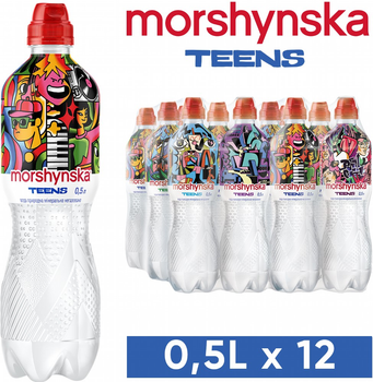 Упаковка мінеральної води Моршинська Джуніор 0.5 л x 12 пляшок (4820017001823)