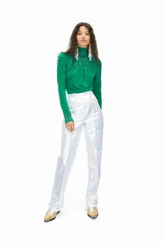 Штани RABANNE H&M 271192936 34 Срібний