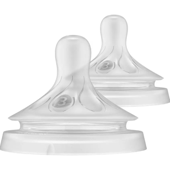 Соска силіконова Philips AVENT Natural Природний потік, від 1 міс., Повільний потік, 2 шт.