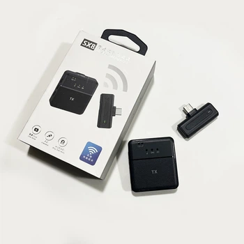 Бездротовий мікрофон для Android SX8 BST Wireless Microphone (підключення Lightning Type-C) три режими