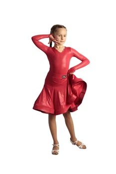 Бейсік для бальних танців Lacquered Red Червоний зріст 140 (00445-140)