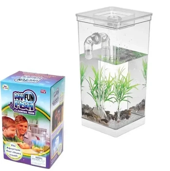 Аквариум для рыбок с системой самоочистки и светодиодной подсветкой fish tank HA-149