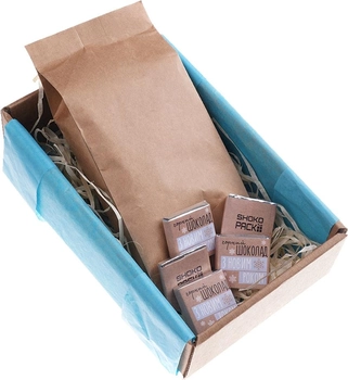 Подарочный набор Shokopack С Новым Годом 100 г кофе + 5 шоколадных комплиментов (4820194870854)