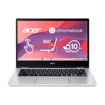 Acer Ноутбук Chromebook Spin CP314-1HN 14" FHD IPS, Intel C N4500, 8GB, F128GB, UMA, ChromeOS, сріблястий
