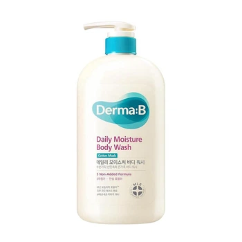 Гель для душа Derma:B Daily Moisture Body Wash Cotton Musk с ароматом хлопка и мускуса, 1000 мл