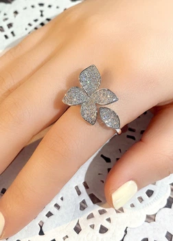 Женское кольцо Moon Flower (1598-01) Серебряный One size No Brand