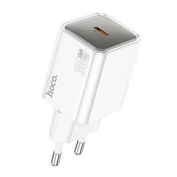 СЗУ адаптер сетевой HOCO Glorious single port charger N47 |Type-C, 30W, PD|