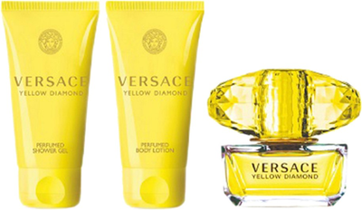 Zestaw damski Versace Yellow Diamond Woda toaletowa 50 ml + Żel pod prysznic 50 ml + Lotion do ciała 75 ml (8011003893270)