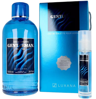 Zestaw męski Luxana Gentleman Woda toaletowa 50 ml + Wkład wymienny Woda toaletowa 1000 ml (8414152258240)