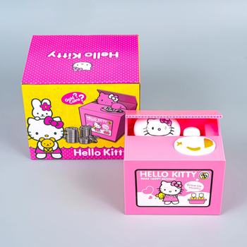 Детская интерактивная копилка Хеллоу Китти Hello Kitty 9х12 см