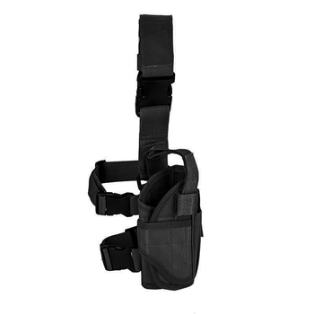 Настегна кобура на ногу AOKALI Outdoor B18 (Black) чоловіча на ремінцях
