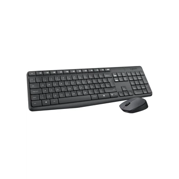 Комплект беспроводной Logitech MK235, влагозащитная клавиатура + мышь Grey