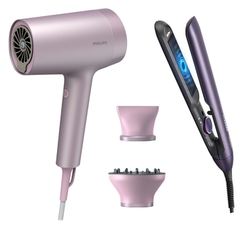 Выпрямитель для волос PHILIPS BHS752/00 серии 7000 + Фен PHILIPS BHD723/10 серии 7000 (комплект)