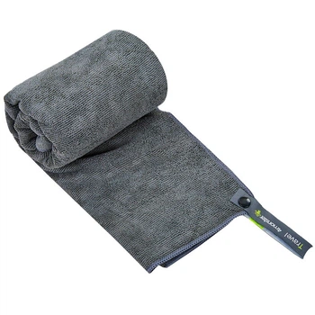 Полотенце из микрофибры для спорта и путешествий TRAVEL TOWEL My Fit T-SQT 60 см x 120 см серое