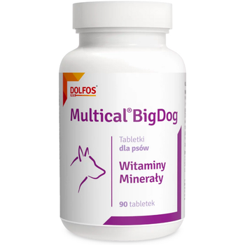 Dolfos (Долфос) MultiCal BigDog витаминно-минеральная добавка для собак крупных пород, 90 табл.