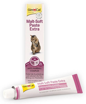 GimCat Malt-Soft Extra 100 г - Паста для выведения шерсти из желудка кошек