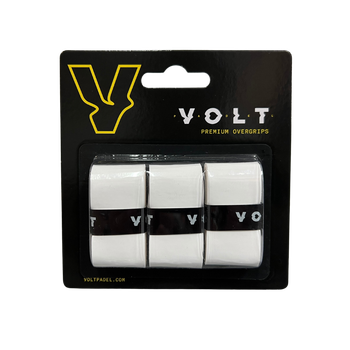 Обмотка ручки ракетки для падел тенниса белая VOLT Premium Overgrips (3 шт)