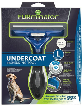 Щітка для шерсті Furminator для великих короткошерстих собак (4048422151173)