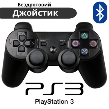 Джойстик беспроводной DoubleShock для PS3 Bluetooth геймпад для приставки Черный