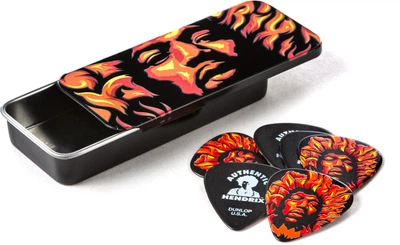 Набор медиаторов Dunlop JH-PT14H Jimi Hendrix Voodoo Fire Pick Tin Heavy 6 шт (R128407)