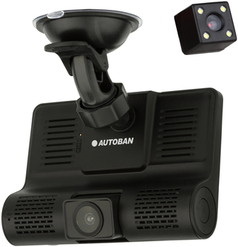 Відеореєстратор Autoban AVR-11 3 Cam FHD Black (avr11b)