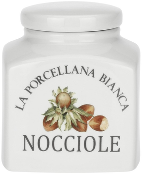 Pojemnik na orzechy laskowe La Porcellana Bianca Conserva 500 ml (8027549111570)